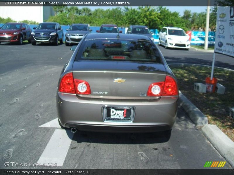 Mocha Steel Metallic / Cocoa/Cashmere 2010 Chevrolet Malibu LT Sedan