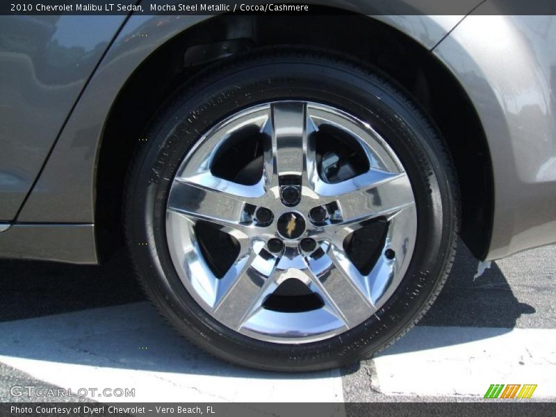 Mocha Steel Metallic / Cocoa/Cashmere 2010 Chevrolet Malibu LT Sedan