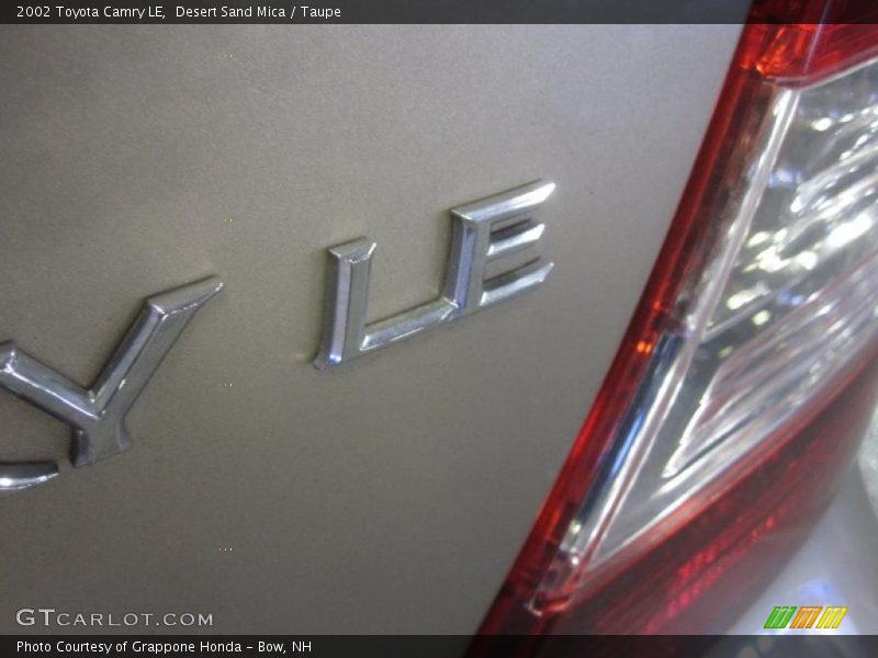 Desert Sand Mica / Taupe 2002 Toyota Camry LE