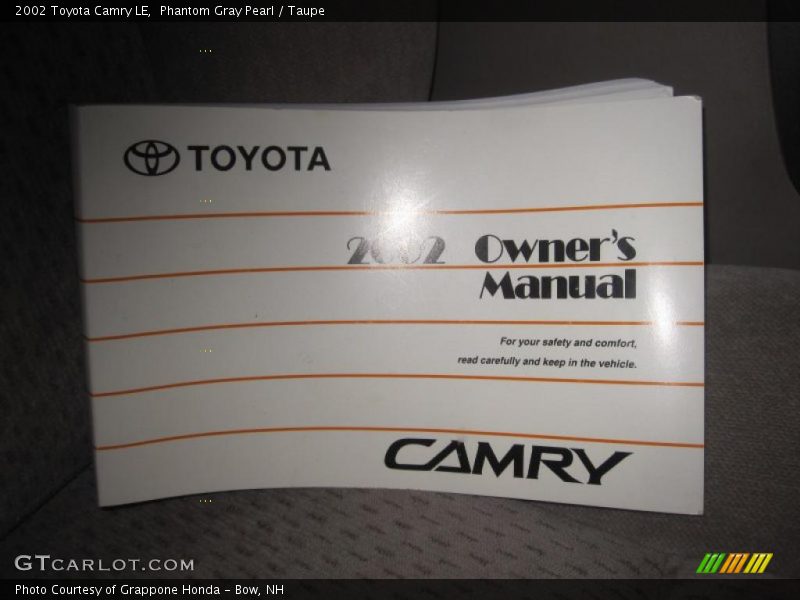 Phantom Gray Pearl / Taupe 2002 Toyota Camry LE
