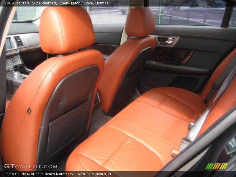 Ebony Black / Spice/Charcoal 2009 Jaguar XF Supercharged
