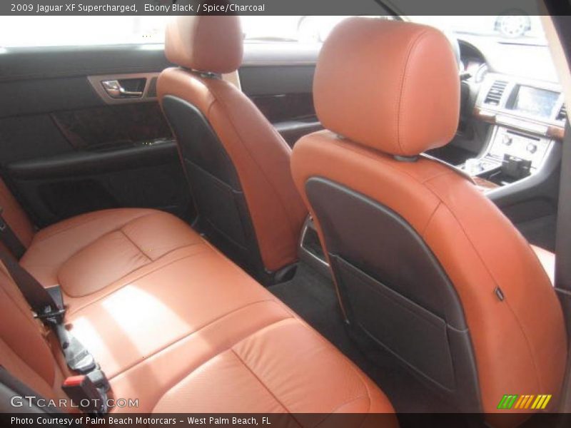Ebony Black / Spice/Charcoal 2009 Jaguar XF Supercharged