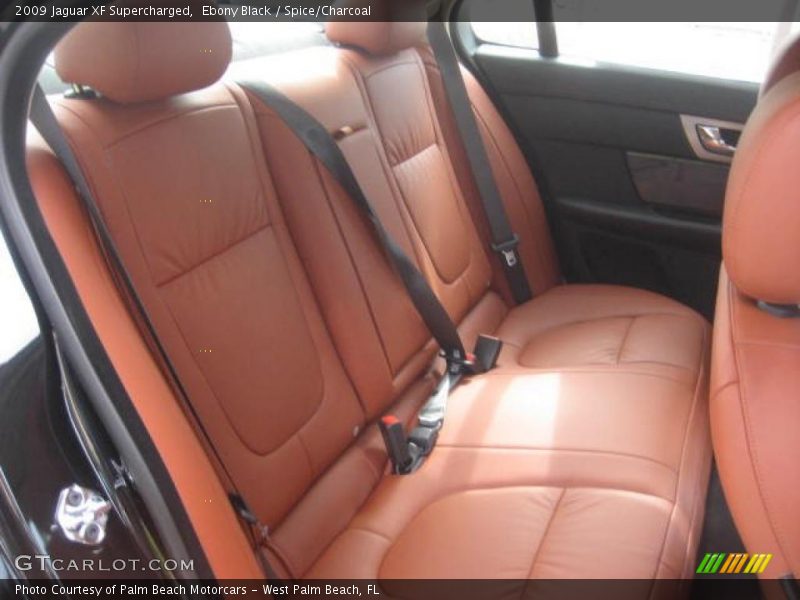 Ebony Black / Spice/Charcoal 2009 Jaguar XF Supercharged