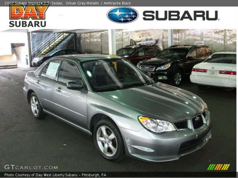 Urban Gray Metallic / Anthracite Black 2007 Subaru Impreza 2.5i Sedan