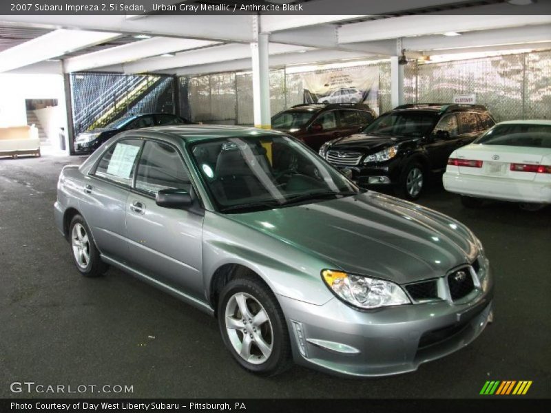 Urban Gray Metallic / Anthracite Black 2007 Subaru Impreza 2.5i Sedan