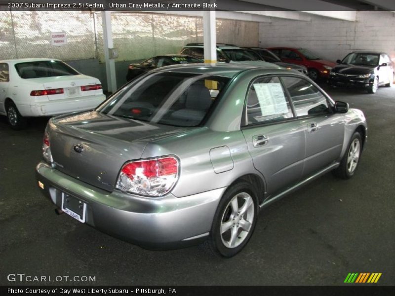 Urban Gray Metallic / Anthracite Black 2007 Subaru Impreza 2.5i Sedan