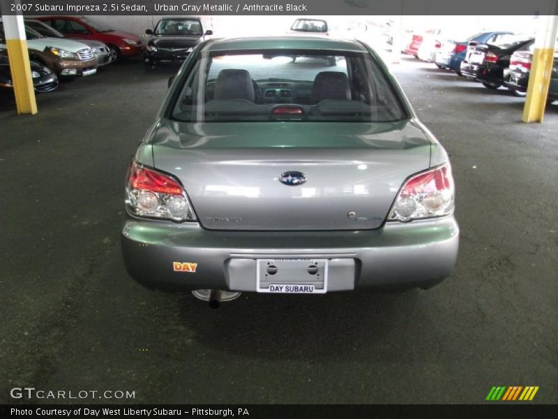 Urban Gray Metallic / Anthracite Black 2007 Subaru Impreza 2.5i Sedan