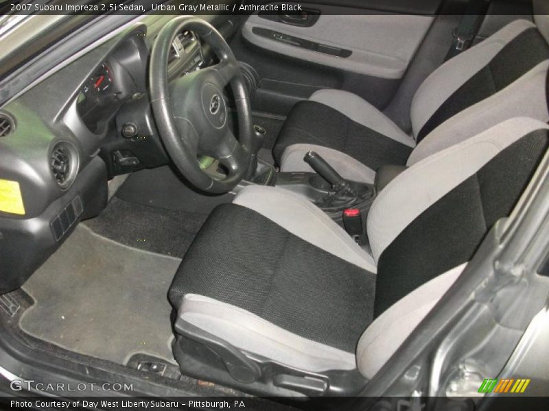 Urban Gray Metallic / Anthracite Black 2007 Subaru Impreza 2.5i Sedan