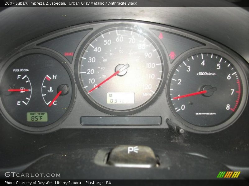 Urban Gray Metallic / Anthracite Black 2007 Subaru Impreza 2.5i Sedan