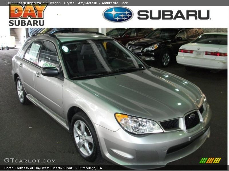 Crystal Gray Metallic / Anthracite Black 2007 Subaru Impreza 2.5i Wagon