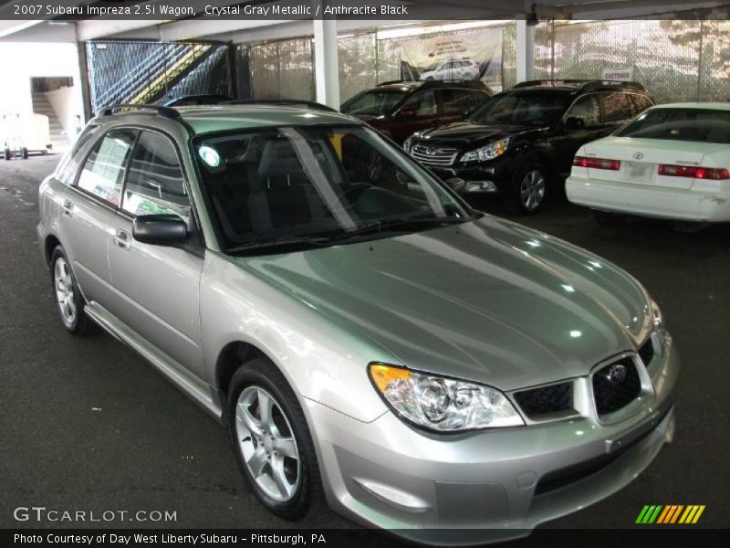Crystal Gray Metallic / Anthracite Black 2007 Subaru Impreza 2.5i Wagon