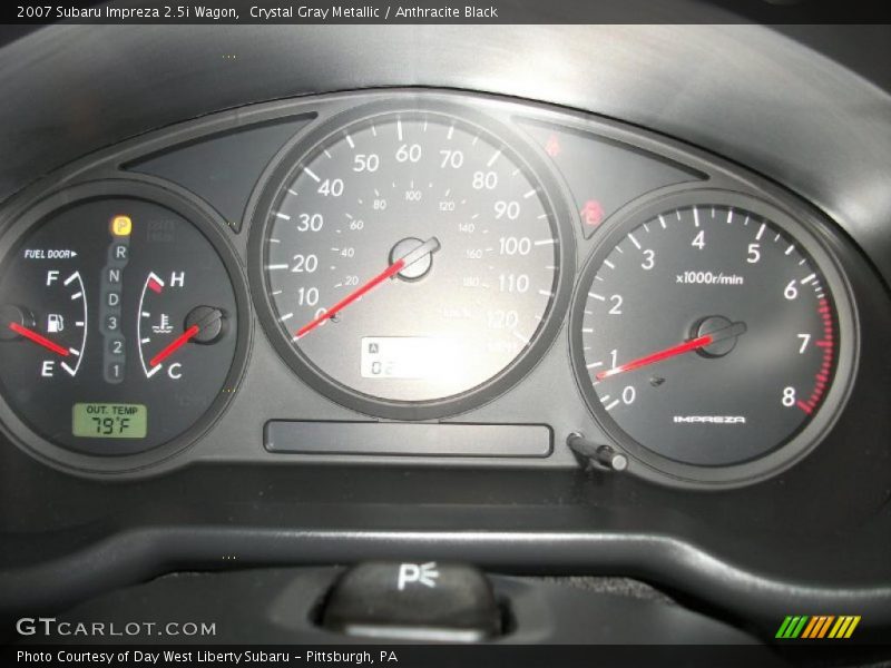 Crystal Gray Metallic / Anthracite Black 2007 Subaru Impreza 2.5i Wagon