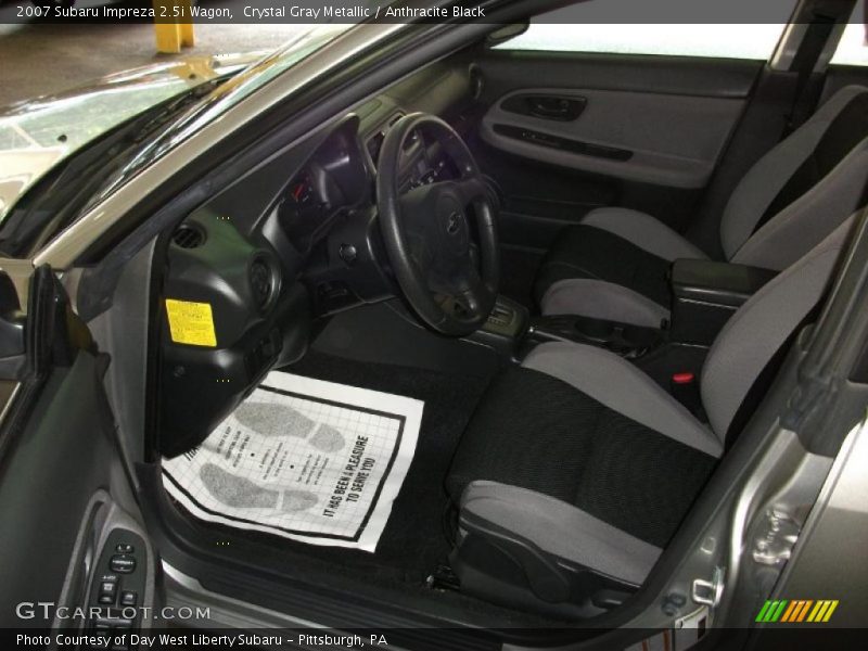 Crystal Gray Metallic / Anthracite Black 2007 Subaru Impreza 2.5i Wagon