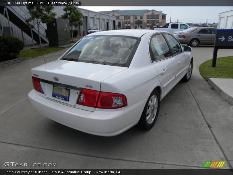 Clear White / Gray 2005 Kia Optima LX V6
