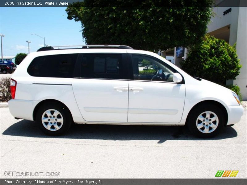 White / Beige 2008 Kia Sedona LX