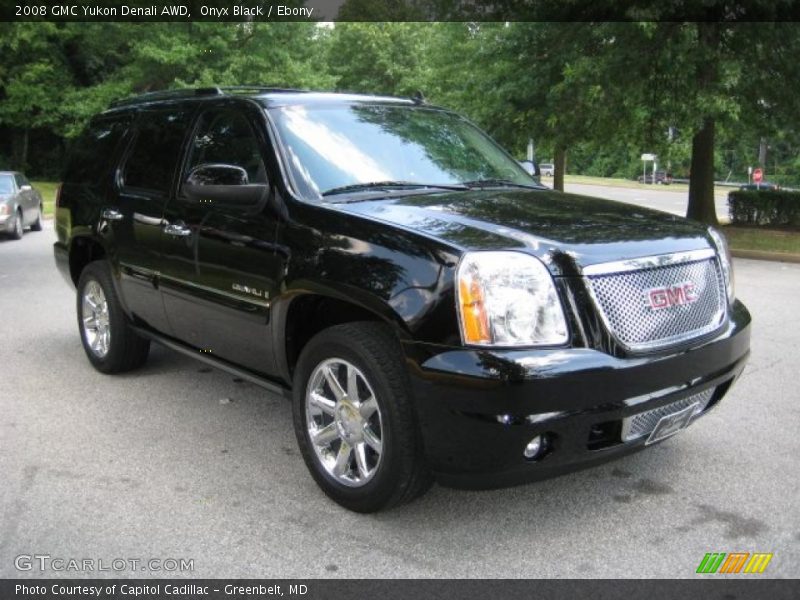 Onyx Black / Ebony 2008 GMC Yukon Denali AWD