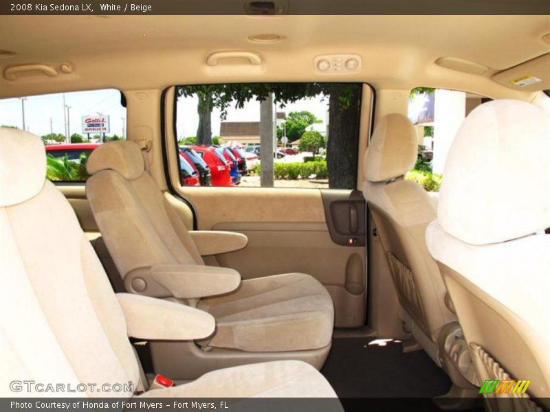 White / Beige 2008 Kia Sedona LX