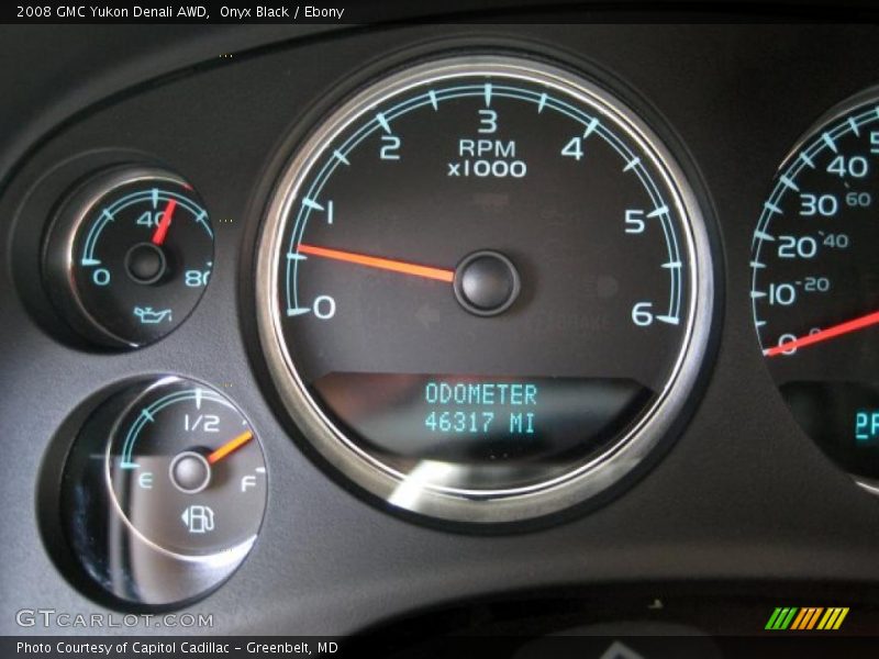 Onyx Black / Ebony 2008 GMC Yukon Denali AWD