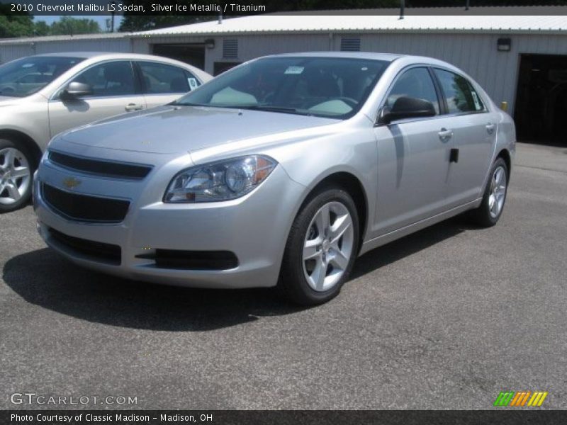 Silver Ice Metallic / Titanium 2010 Chevrolet Malibu LS Sedan