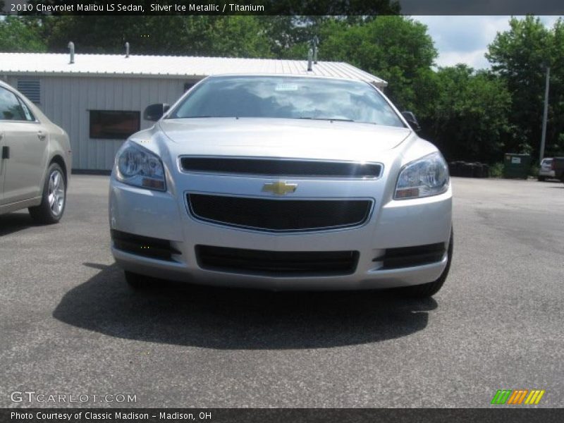 Silver Ice Metallic / Titanium 2010 Chevrolet Malibu LS Sedan