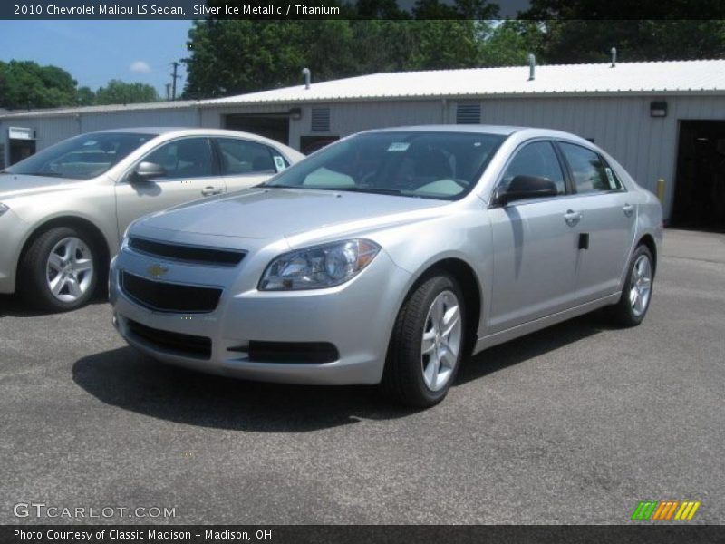 Silver Ice Metallic / Titanium 2010 Chevrolet Malibu LS Sedan
