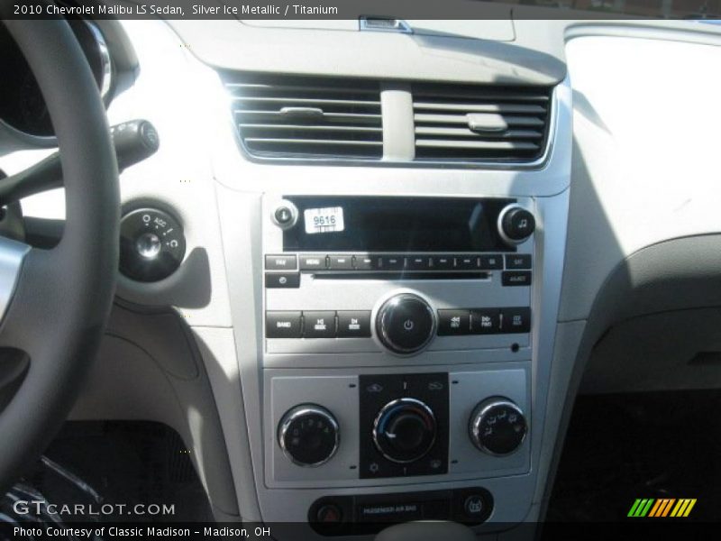 Silver Ice Metallic / Titanium 2010 Chevrolet Malibu LS Sedan