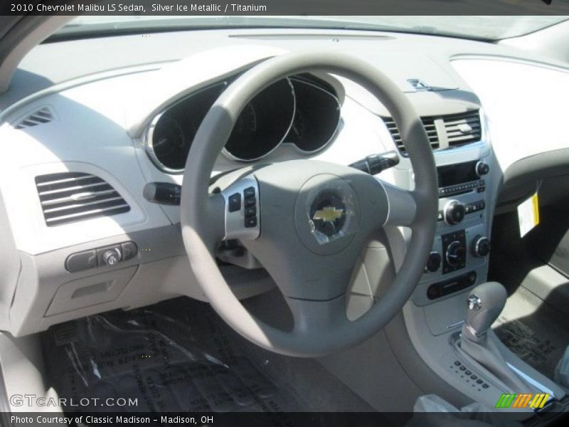 Silver Ice Metallic / Titanium 2010 Chevrolet Malibu LS Sedan