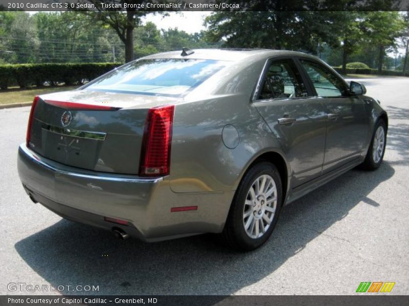 Tuscan Bronze ChromaFlair / Cashmere/Cocoa 2010 Cadillac CTS 3.0 Sedan