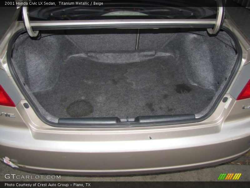 Titanium Metallic / Beige 2001 Honda Civic LX Sedan