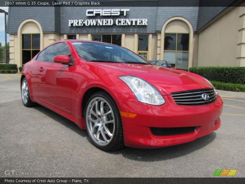 Laser Red / Graphite Black 2007 Infiniti G 35 Coupe