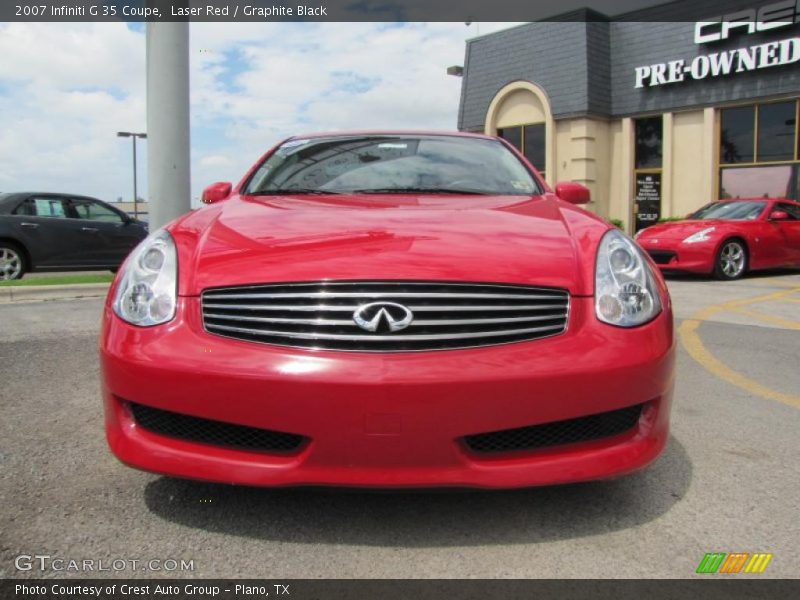 Laser Red / Graphite Black 2007 Infiniti G 35 Coupe