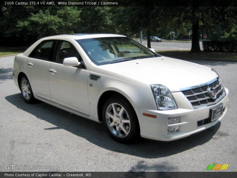 White Diamond Tricoat / Cashmere 2008 Cadillac STS 4 V6 AWD