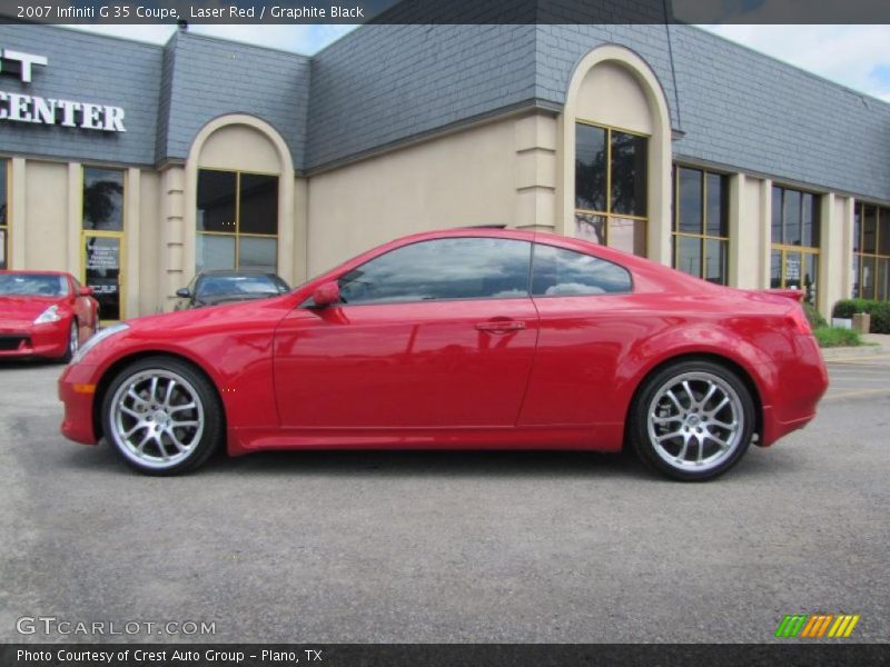 Laser Red / Graphite Black 2007 Infiniti G 35 Coupe