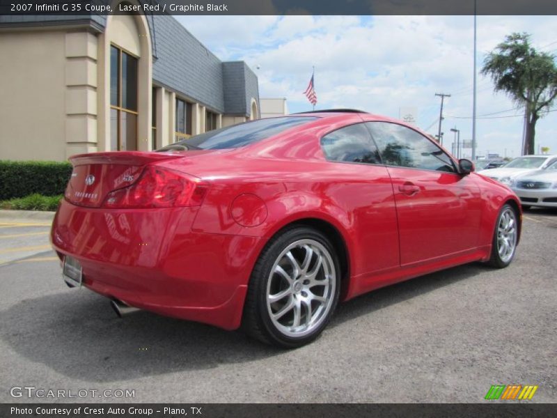 Laser Red / Graphite Black 2007 Infiniti G 35 Coupe