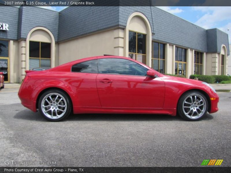 Laser Red / Graphite Black 2007 Infiniti G 35 Coupe