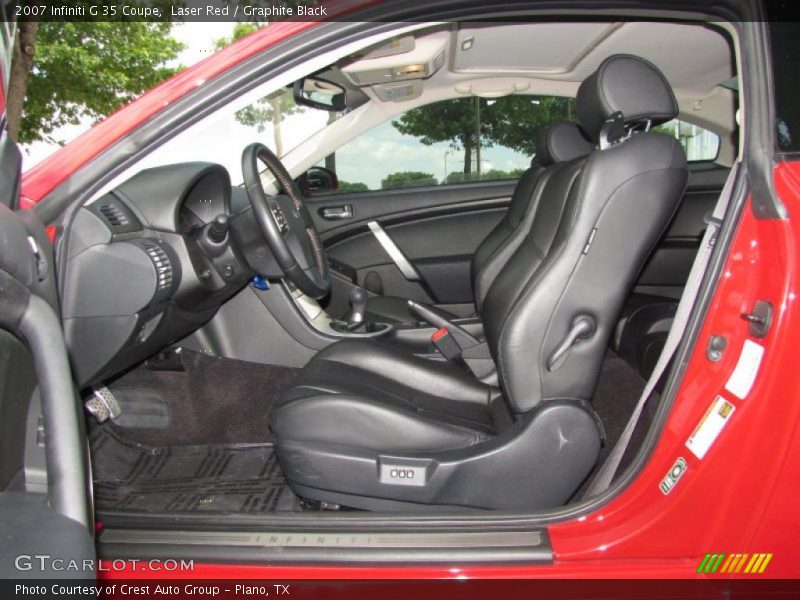 Laser Red / Graphite Black 2007 Infiniti G 35 Coupe