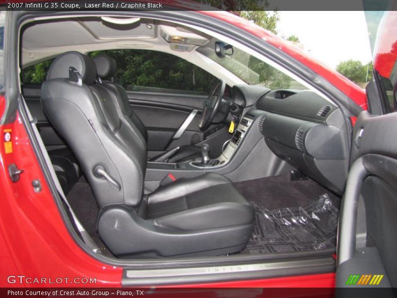 Laser Red / Graphite Black 2007 Infiniti G 35 Coupe