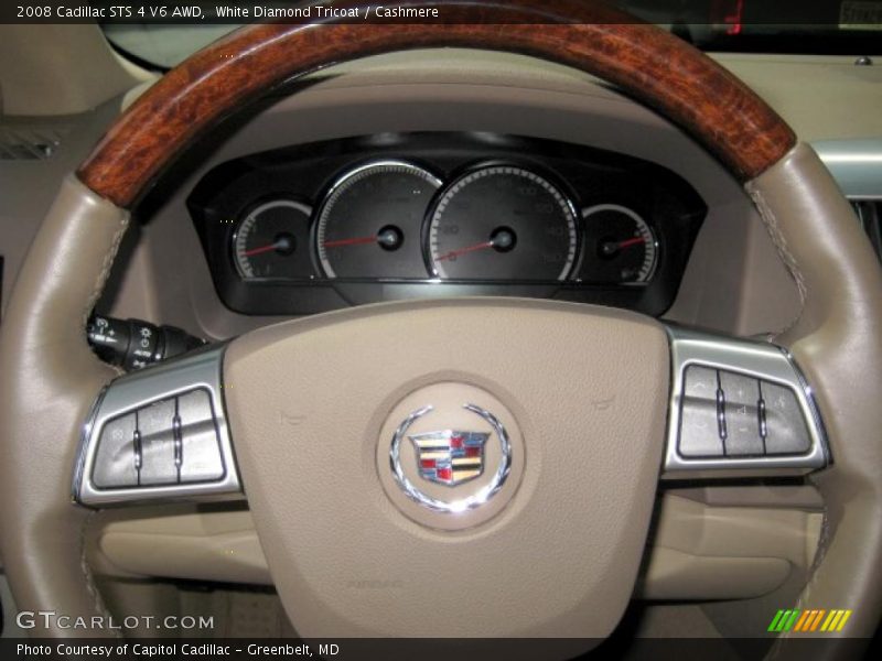 White Diamond Tricoat / Cashmere 2008 Cadillac STS 4 V6 AWD