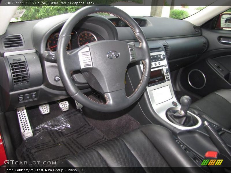 Laser Red / Graphite Black 2007 Infiniti G 35 Coupe