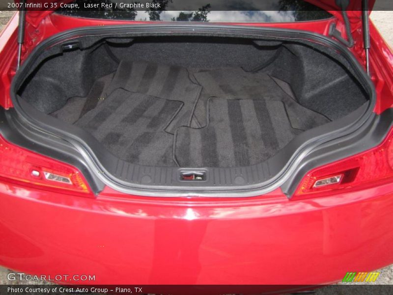 Laser Red / Graphite Black 2007 Infiniti G 35 Coupe