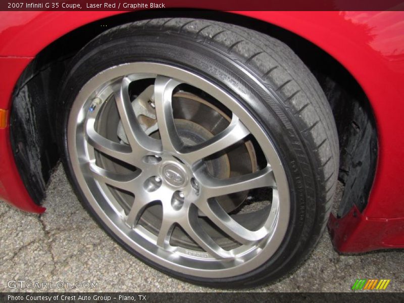 Laser Red / Graphite Black 2007 Infiniti G 35 Coupe