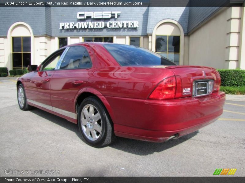 Autumn Red Metallic / Dark Stone/Medium Light Stone 2004 Lincoln LS Sport