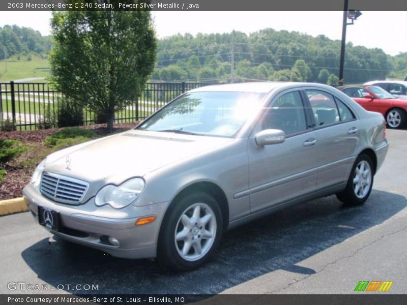 Pewter Silver Metallic / Java 2003 Mercedes-Benz C 240 Sedan