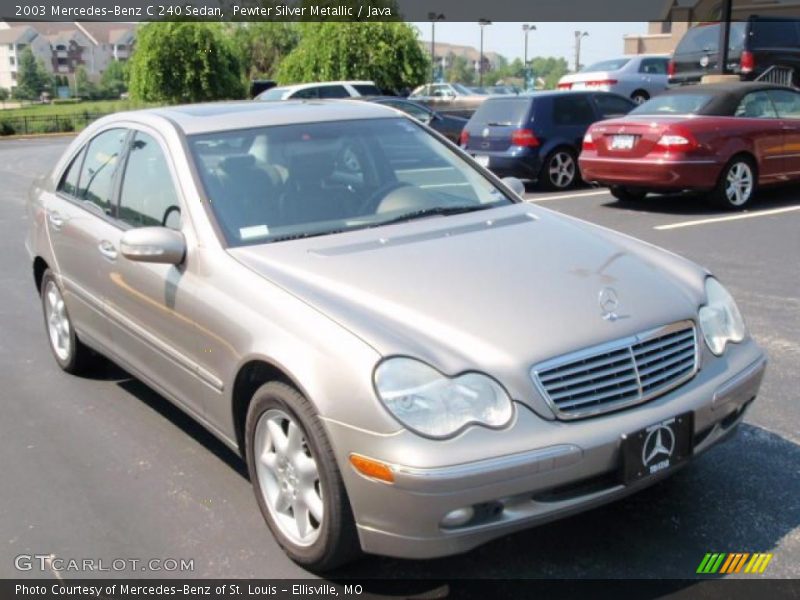 Pewter Silver Metallic / Java 2003 Mercedes-Benz C 240 Sedan