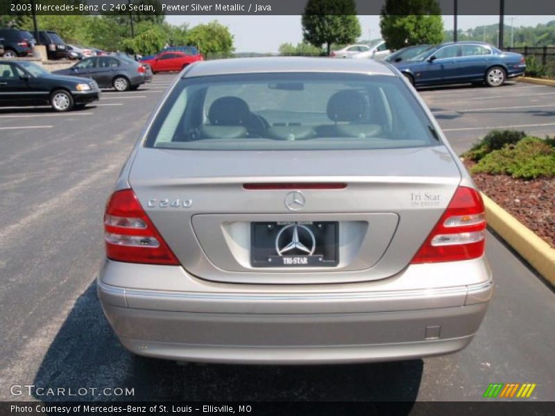 Pewter Silver Metallic / Java 2003 Mercedes-Benz C 240 Sedan