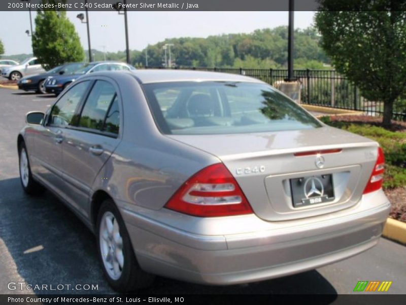 Pewter Silver Metallic / Java 2003 Mercedes-Benz C 240 Sedan