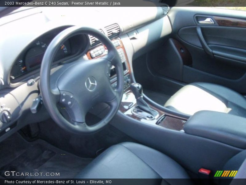 Pewter Silver Metallic / Java 2003 Mercedes-Benz C 240 Sedan