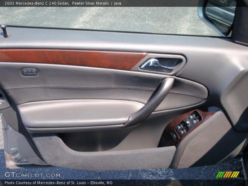Pewter Silver Metallic / Java 2003 Mercedes-Benz C 240 Sedan
