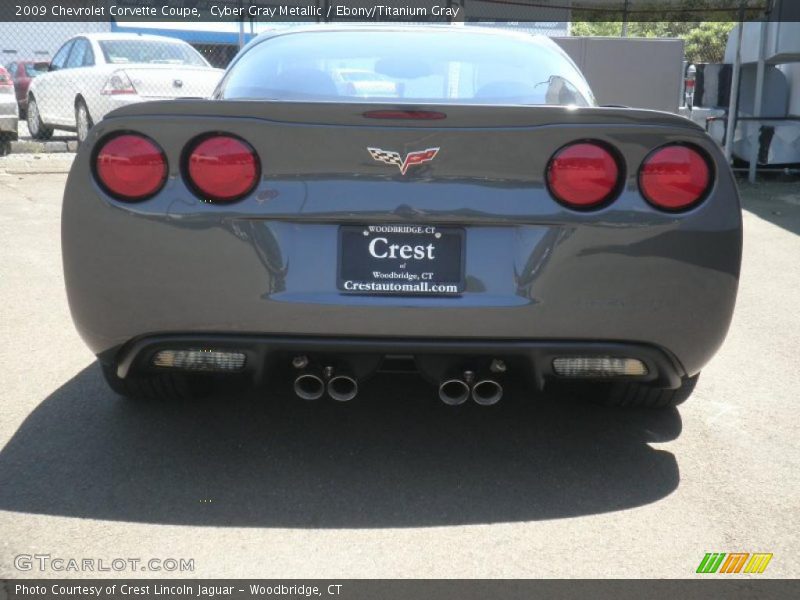 Cyber Gray Metallic / Ebony/Titanium Gray 2009 Chevrolet Corvette Coupe