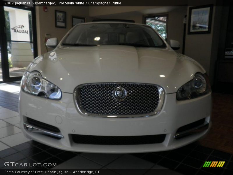 Porcelain White / Champagne/Truffle 2009 Jaguar XF Supercharged